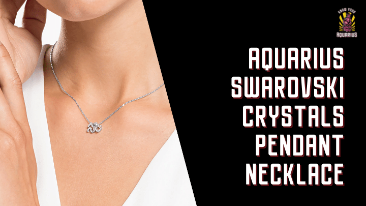 Aquarius Swarovski Crystals Pendant Necklace