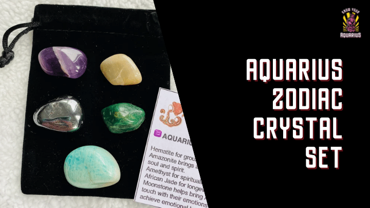 33. Aquarius Zodiac Crystal Set